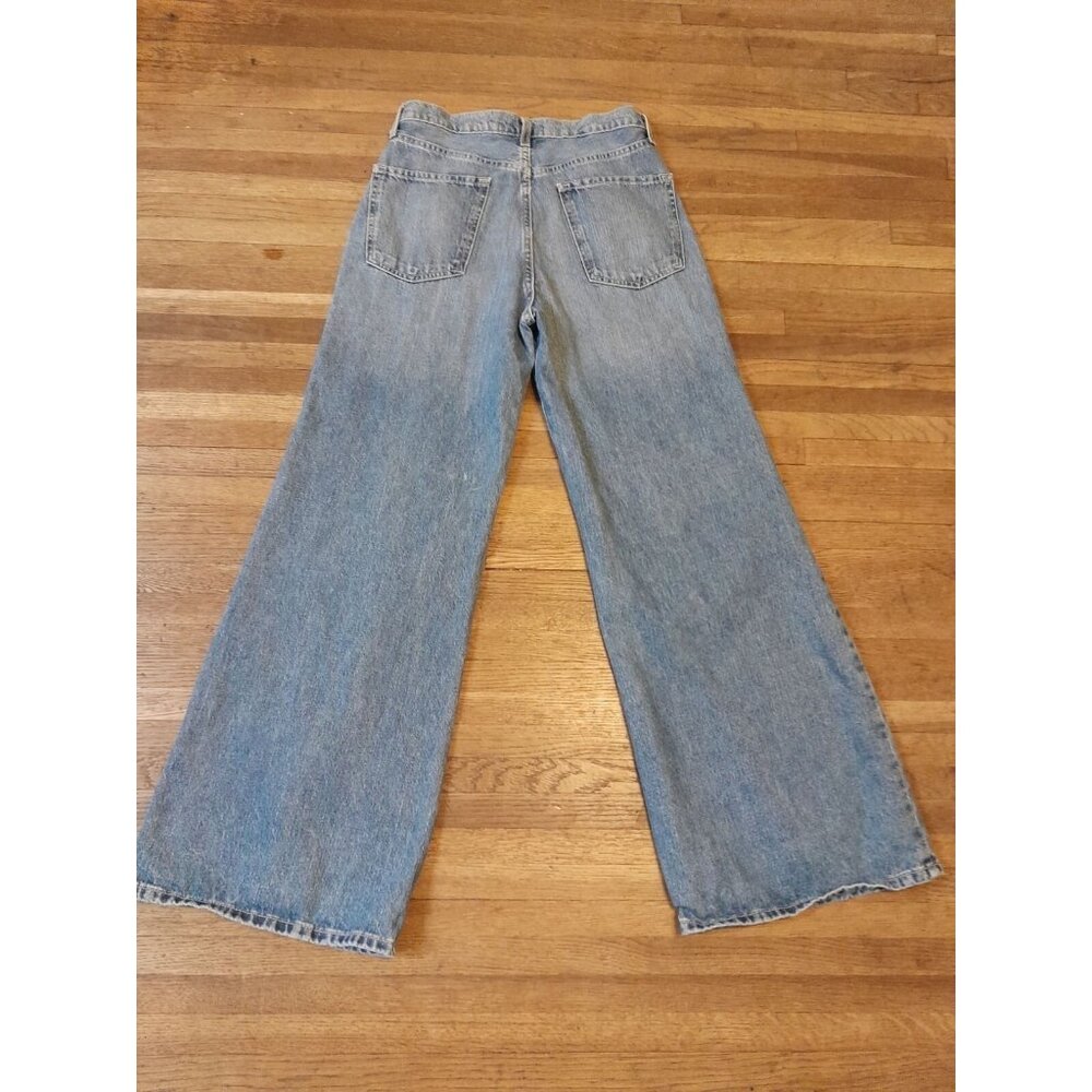 Vintage Womens Size 29 Boho Retro 60s Hippie High Rise Bellbottom Jeans - Picture 2 of 8
